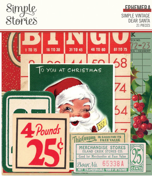 Simple Stories - Simple Vintage Dear Santa - Ephemera