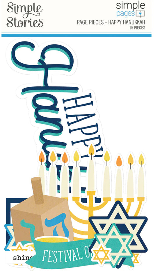 Simple Stories - Page Pieces - Happy Hanukkah