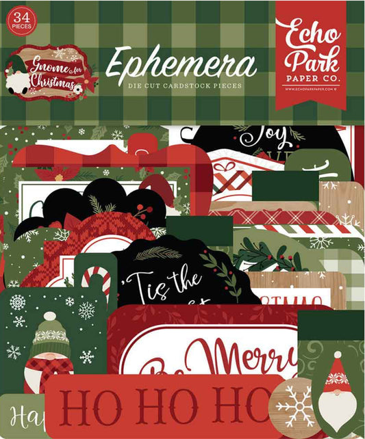 Echo Park - Ephemera - Gnome For Christmas