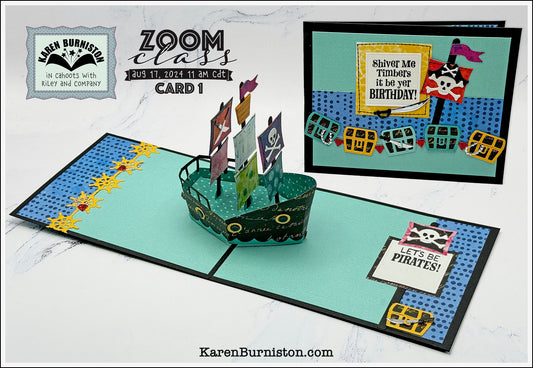 Karen Burniston - Card Kit - Pirate Ship Card Bundle
