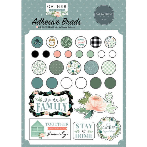 Carta Bella - Gather At Home - Adhesive Brads