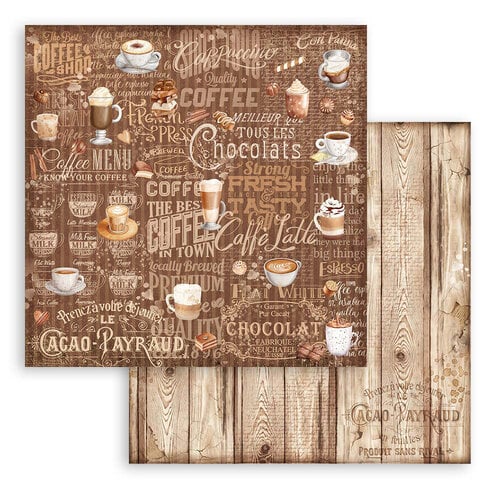Stamperia - Coffee And Chocolate - Paper Pad 8 x 8