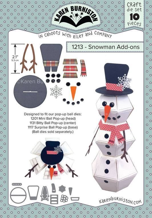 1213 Karen Burniston - Snowman Add-Ons