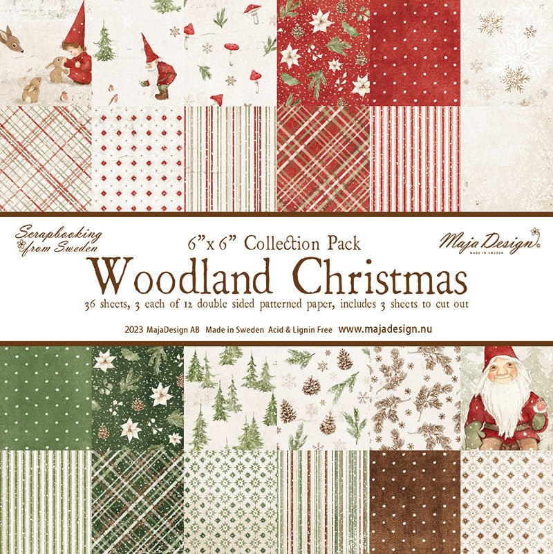 Maja Design - Woodland Christmas Collection - 6x6 Paper Pack