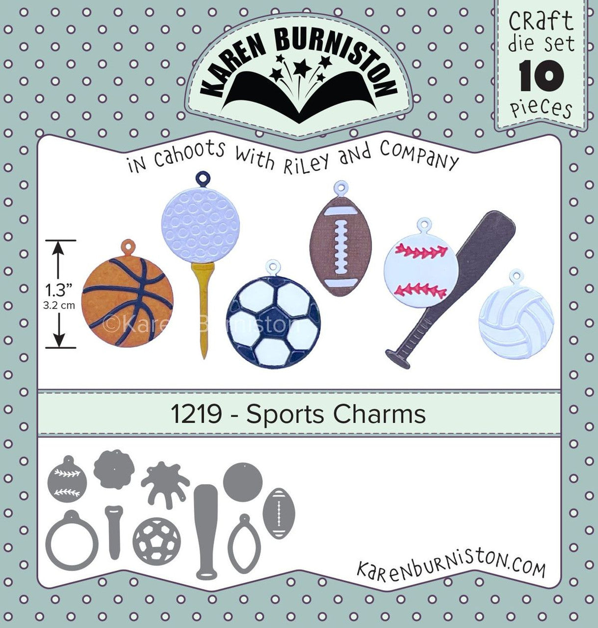 1219 Karen Burniston - Sports Charms